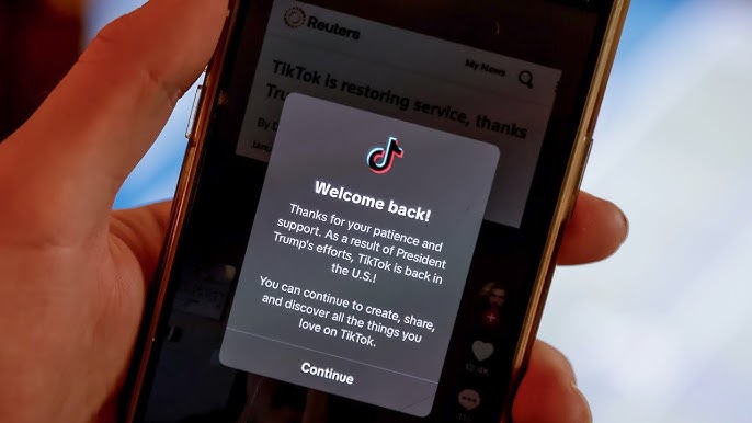TikTok mengembalikan layanan di AS